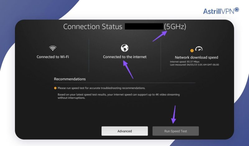 inspect the current Wi-Fi frequency 