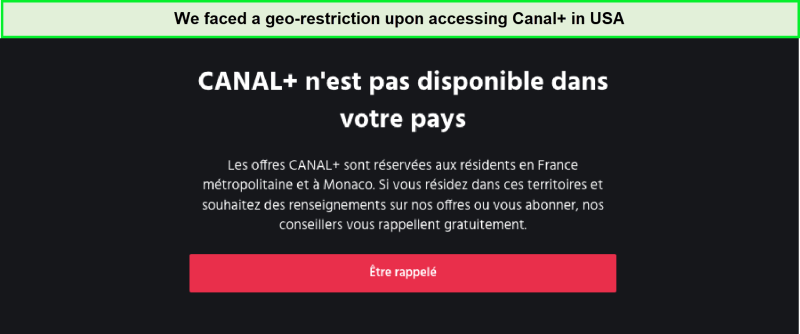 Problems With Accessing Canal Plus Outside France