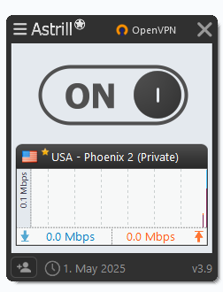 VPN server located in the US