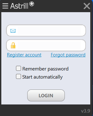 login credentials