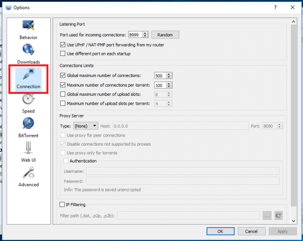 configure qBitTorrent for VPN