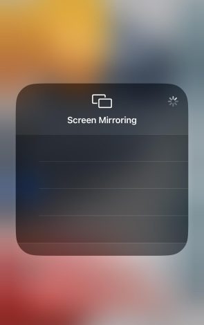 screen mirroring icon and then check 