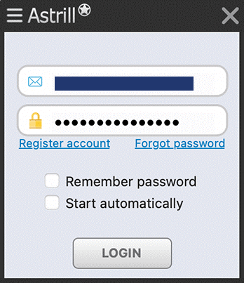 the app and log in with your credentials