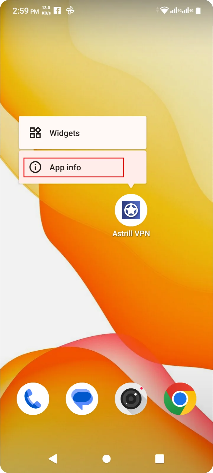 Hold on icon - AstrillVPN