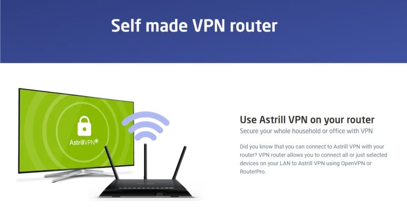  AstrillVPN's configuration guide to configure