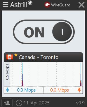 on the VPN connection 