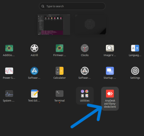 AnyDesk Astrill LinuxClient5.png